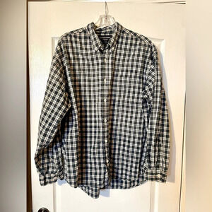 Abercrombie & Fitch Men’s Shirt Size L Plaid Button Front Long Sleeve Grunge 90s